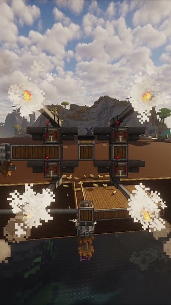 Create Aeronautics and Create Big Cannons Now Compatible! #createaeronautics #create #minecraft