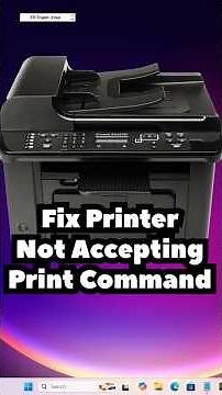 How to Fix Printer Not Accepting Print Command in Windows 11 PC or Laptop